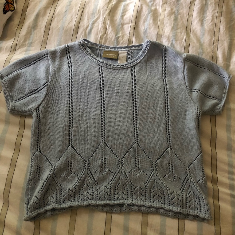 crochet knit shirt